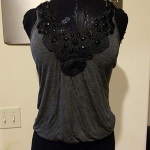Top with beaded detail